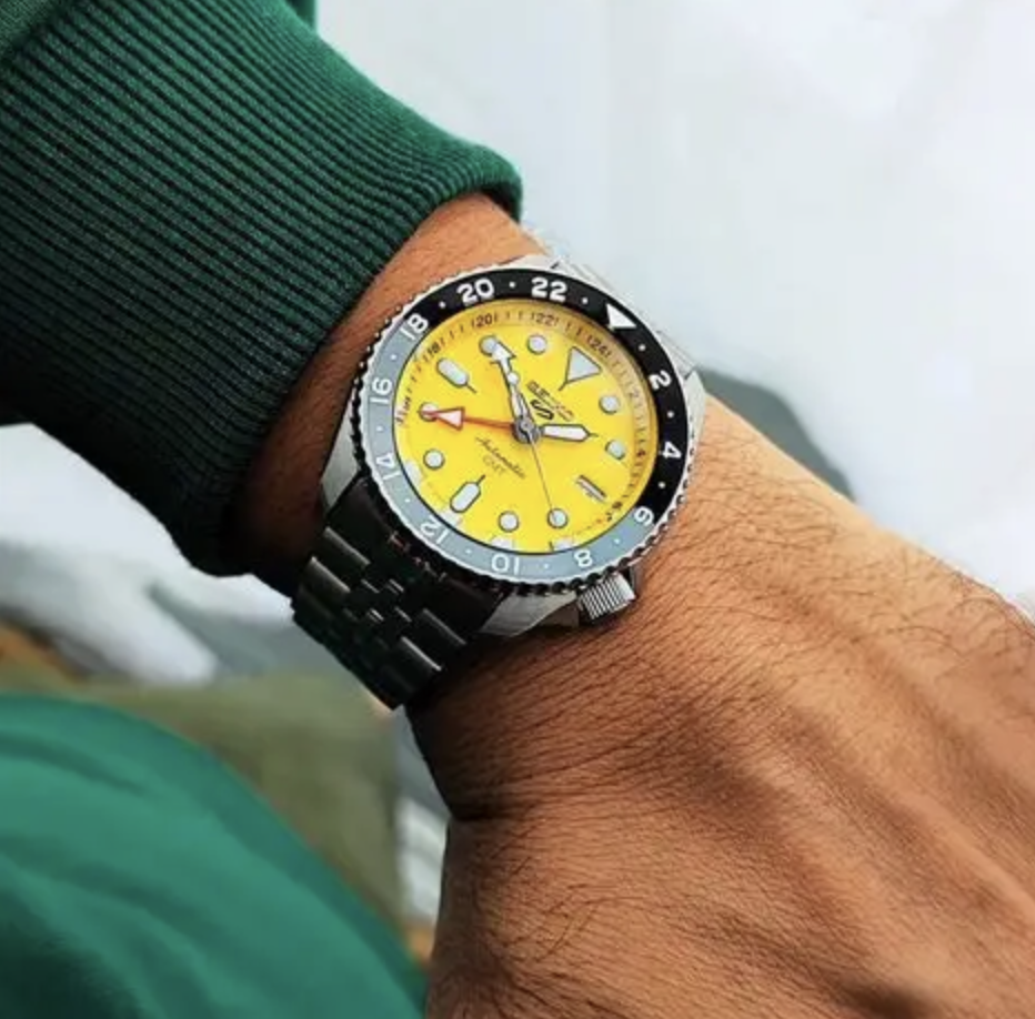 Seiko 5 Sports Style Automatic Yellow Dial – SSK017