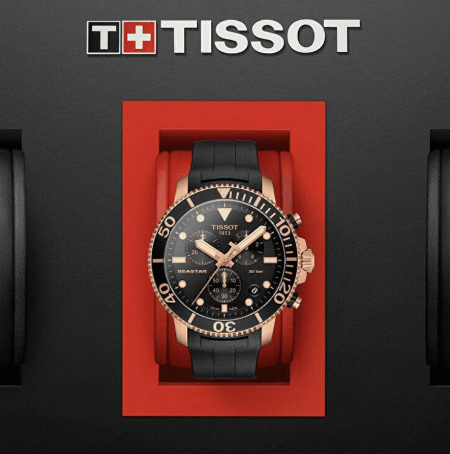 Tissot Seastar 1000 Chronograph Rose Gold – T1204173705100